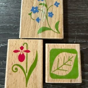Stampers with Floral and Leaf Designs